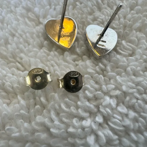 Gucci 925 Trademark heart-shaped earrings. - Picture 4 of 7